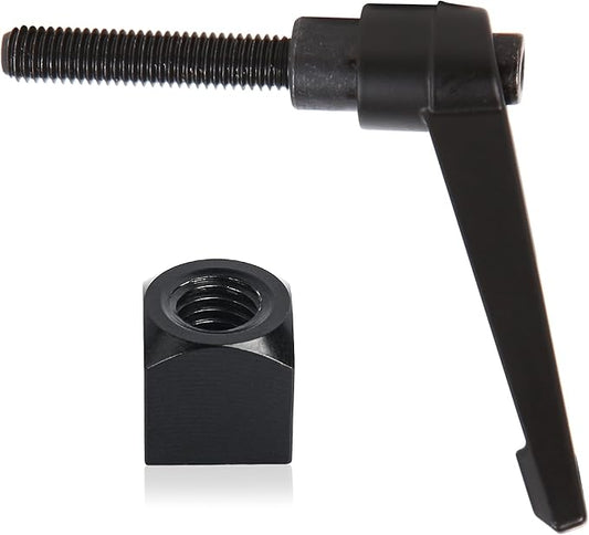 Exercise Bike Horizontal Seat Adjustment Lever and Square Nut Kit for Peloton Seat Lever Replacement Handle Parts