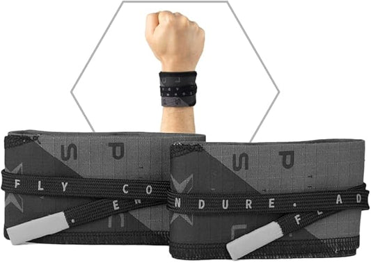 PICSIL Adjustable Wrist Support, Premium Fabric Weightlifting and Yoga Sweat Bands for Gym, for Women and Men, 1 Pair