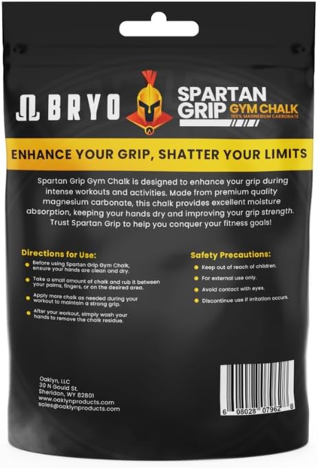 Spartan Grip Loose Chalk Bag Refill - 14.1oz - Premium Sports Chalk for Enhanced Grip - Ideal for Weightlifting, Climbing, Gymnastics, and More