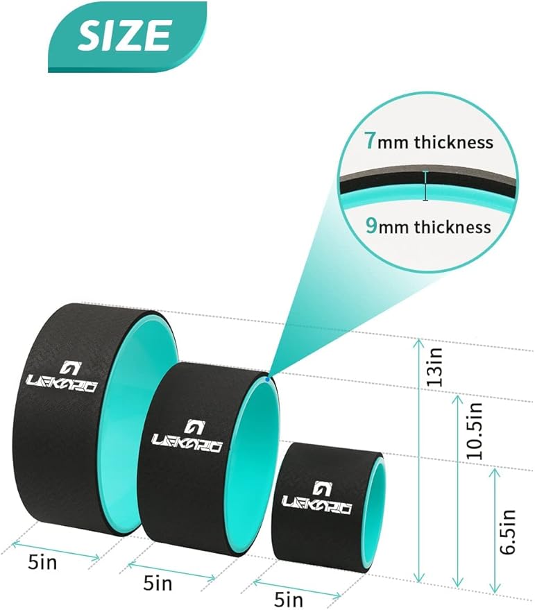 Yoga Wheel Set of 3 13"/10.5"/6.5''