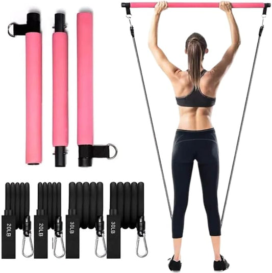 Joy's Life Pilates Bar Kit Workout Equipment for Legs