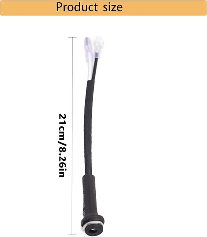Power Plug Connector Replacement Part with Dust Cover, Compatible with Peloton Fitness Bike Connector Input Line. Not Compatible with Bike Plus