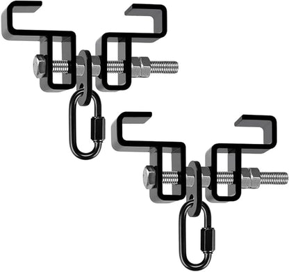 SELEWARE Heavy Duty Steel Beam Clamp, Heavy Bag Mount, Punching Bag Hanger Heavy Duty Holder for Boxing, Muay Thai and MMA Training (with Carabiner)