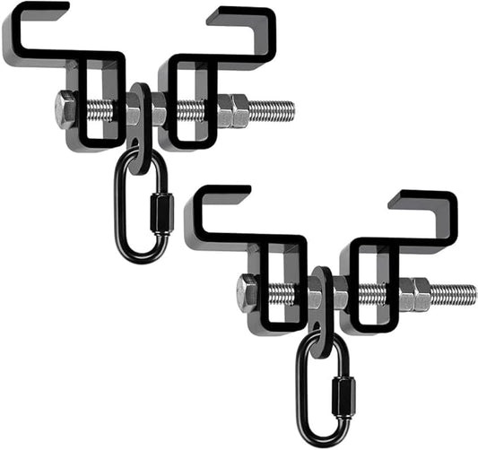 SELEWARE Heavy Duty Steel Beam Clamp, Heavy Bag Mount, Punching Bag Hanger Heavy Duty Holder for Boxing, Muay Thai and MMA Training (with Carabiner)
