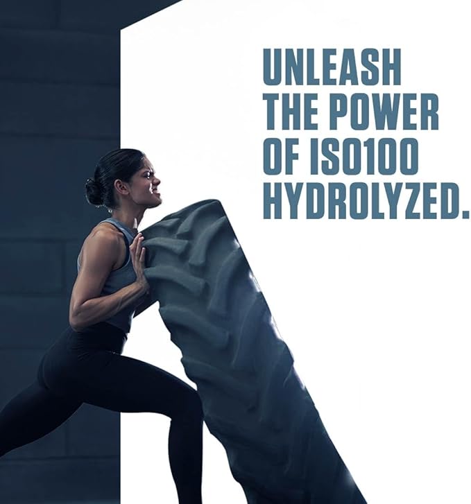 Dymatize ISO100 Hydrolyzed Protein Powder, 100% Whey Isolate Protein, 25g of Protein, 5.5g BCAAs, Gluten Free, Fast Absorbing, Easy Digesting, Cookies and Cream, 5 Pound
