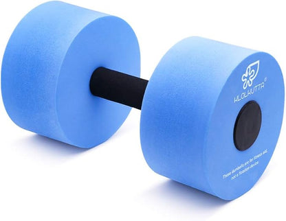 Water Dumbbells, Blue Aqua Dumbbells Set High-Density EVA-Foam Dumbell Resistance for Water Aerobics Fitness and Pool Exercises