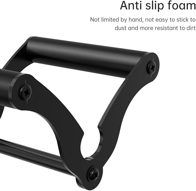 V Bar Landmine Handle Attachment for Barbell Bar, Solid Multi-Grip Landmine Handle Attachment with Non-Slip Rubber Handle, Fits Olympic Bars Strength Training Bars