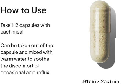 THORNE GI Relief - Digestion Supplement Supports Gut Health & Bloating Relief - Made with Marshmallow Root Extract & Digestive Enzymes - 180 Capsules - 90 Servings
