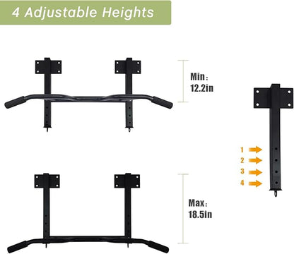 Wall Mounted Pull up Bar Multifunctional Chin up 440 Lbs…