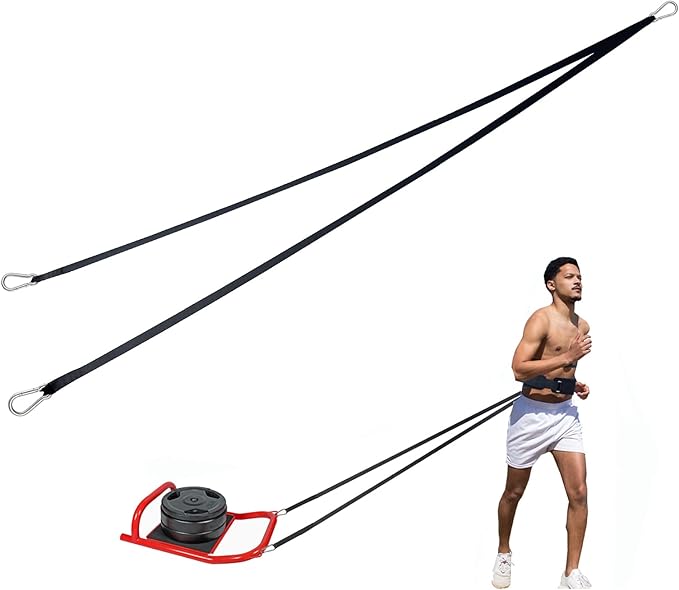 Weighted Training Waist Belt for Pulling Sled and Tires