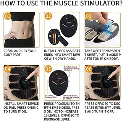Abs Abdominal Toning Belt Ab Workout Equipment