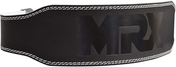 MRX Weight Lifting Belt Genuine Leather - 4 8mm Thick