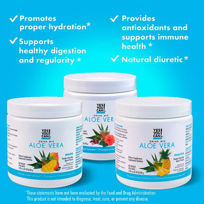 Yes You Can! Detox Plus Kit (Meal Replacement Duce de Leche, Aloe Vera Mango) - Complete Meal Replacement Powder, High Energy Shake Booster, Aloe Vera Detox Supplement, Health Transformation
