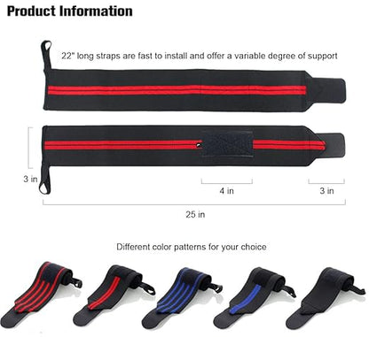 Wrist Wraps, 2 Pack Wrist Brace Wrist Straps for Weightlifting, Wrist Straps Lifting Straps Wrist Weights Carpal Tunnel Wrist Brace, Wrist Brace for Working Out Gym Accessories for Men (Blue B)