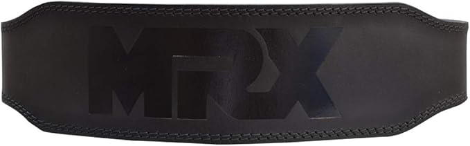 MRX Weight Lifting Belt Genuine Leather - 4 8mm Thick