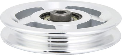 Gym Pulley Wheel, Aluminium Alloy Fitness Pulley Home Gym Attachments Part Exercise Strength Training Accessory Gym Fitness Equipment, for 10.5mm Bore Diameter