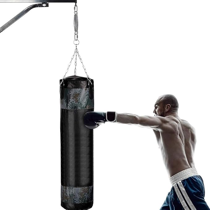SELEWARE Heavy Duty Bag Spring for Punching Bag - Chrome Plated with Secure Closed-Loop Design for Boxing, MMA, and More, Smooth & Safe Suspension, Eliminates Ceiling Vibration During Boxing Workouts