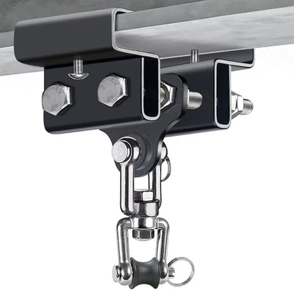 Dolibest Heavy Bag Mount, Punching Bag Hanger, I Beam Hanger, Heavy Bag Hanger for Punching Bag Accessories, Punching Bag Bracket, Beam Hanger with Swivel Hook, Ceiling Mount for Boxing Bag