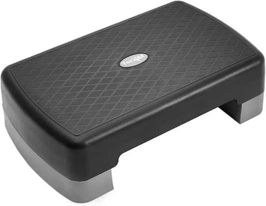 Yes4All 18.9" Aerobic Exercise Step Platform with 2 Risers 3" 5.1" 5.1" for