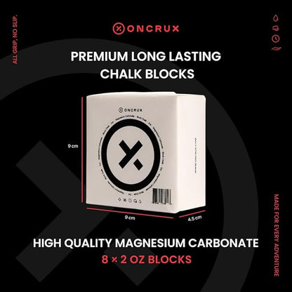Gym Chalk Blocks - Weight Lifting Chalk Block - Workout Chalk for Weightlifting - Hand Chalk for Gymnastics Rock Climbing Chalk 8x2oz Blocks|1LB