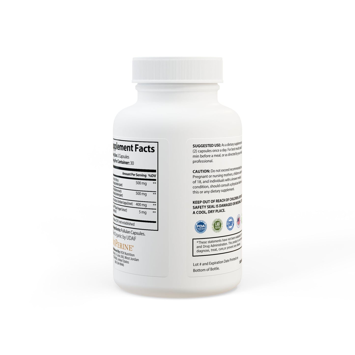 HBS, Sea Moss Supplement (60 Vegetable Capsules)