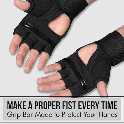 Quick Gel Boxing Wraps Under Boxing Gloves - Kickboxing MMA Muay Thai - Fist, Knuckle, Wrist Wrap Protection Inner Glove Hand Wraps - Men Women Kids