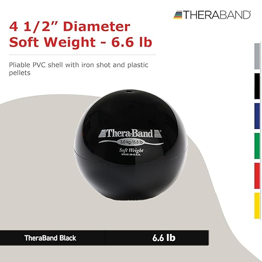THERABAND Soft Weight 4.5" Diameter, 6.6LB