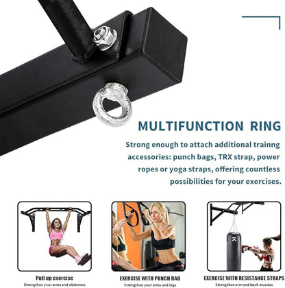 Wall Mounted Pull up Bar Multifunctional Chin up 440 Lbs…