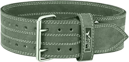 MRX Powerlifting Leather Belt 4" Wide 10mm Thickness 2 Prong