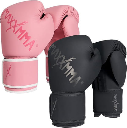 MaxxMMA Pro Style Boxing Gloves for Men & Women, Training Heavy Bag Workout Gloves, Muay Thai, Sparring Kickboxing Punching Bag Work Fight Gloves