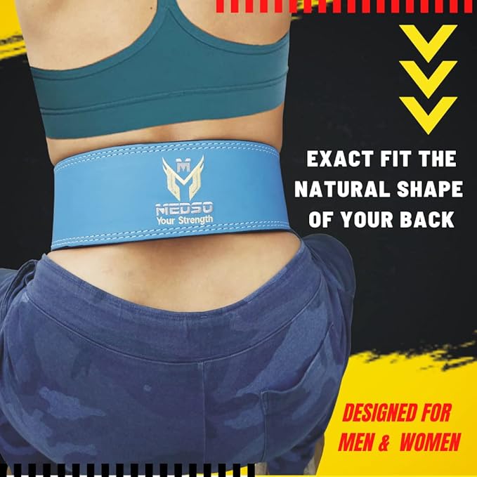 Weight Lifting 100% Pro Genuine Leather Lever Belt 10mm Thick 4” Wide
