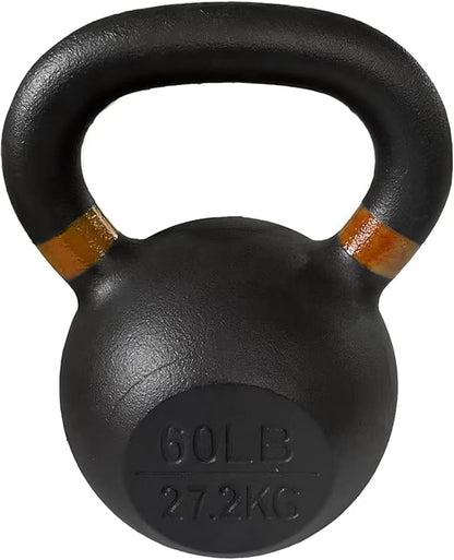 Cast Iron Kettlebell Weights for Home Gym, Heavy Duty Strength Training, Workout Equipment for HIIT, Functional Fitness