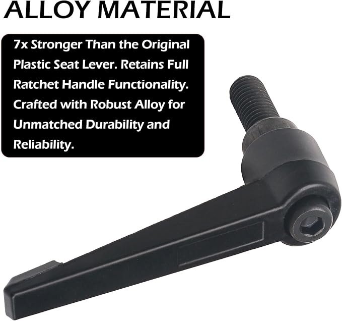 Exercise Bike Seat an Handle Height bar Adjustment Lever for Peloton Bike Replacement Parts, Adjustable Alloy L-Handle Accessories -2 Pack