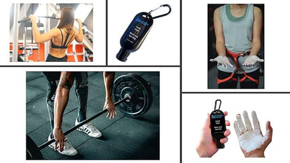 Liquid Chalk & Weightlifting Straps for Rock Climbing, Powerlifting, Cross Training, Mess Free Gym Approved, Dries Fast