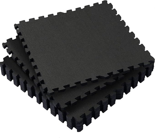 SUPERJARE 0.79 Inch Gym Flooring for Home Gym 6 Tiles