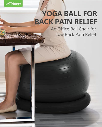 Trideer Ball Chair Yoga Ball Chair Exercise Ball