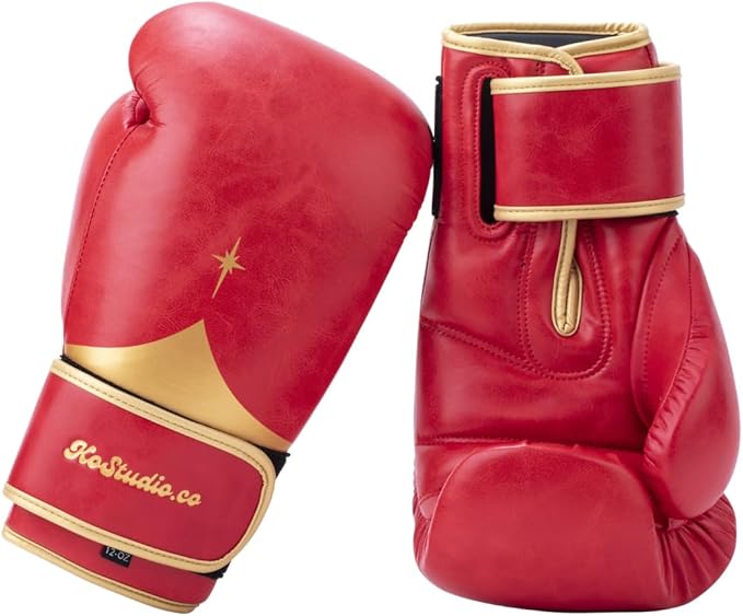 Boxing Gloves for Men & Women - Leather Gloves for Heavy Bag, Punching Bag,Muay Thai, MMA, Kickboxing, Gym Training, Sparring Pro-Style Guantes de Boxeo 12oz 14oz 16oz