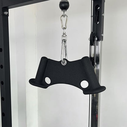 Home Gym Fitness Rowing T-bar V-bar Pulley Cable Machine Attachments, Bicep Curl Tricep Lat pulldown Bar Back Strength Training Handle Grips Lat Pull Down Bar Press Down Exercises