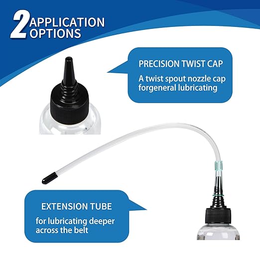 Treadmill Lubricant for Belt,100% 5 Ounce Silicone Treadmill Oil Belt Lubes, Twist Cap and Application Tube Easy for Full Belt Width Lubrication,Suitable for All Kinds of Treadmills