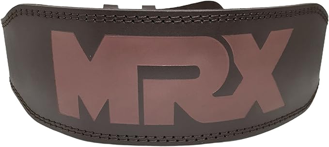 MRX Weight Lifting Belt Genuine Leather - 4 8mm Thick