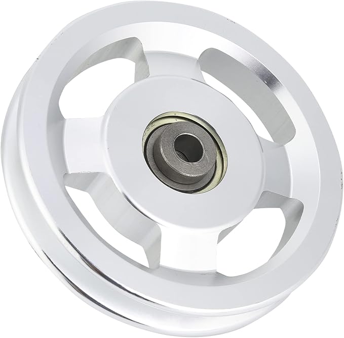 Gym Pulley Wheel, Aluminium Alloy Fitness Pulley Home Gym Attachments Part Exercise Strength Training Accessory Gym Fitness Equipment, for 10.5mm Bore Diameter