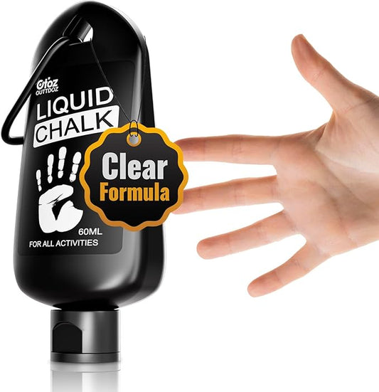 Clear Liquid Chalk, Dry Hands Non Sticky Grip Enhancer, Transparent Anti-Slip Solution for Gymnastics Cheerleading Pole Dancing Tennis Golf Pickleball Badminton and All Sports.