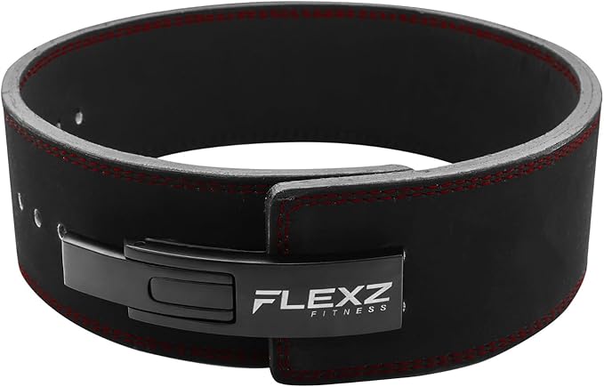 Flexz Fitness Lever Weight Lifting Belt Leather - 10MM 13MM 13MM Powerlifting