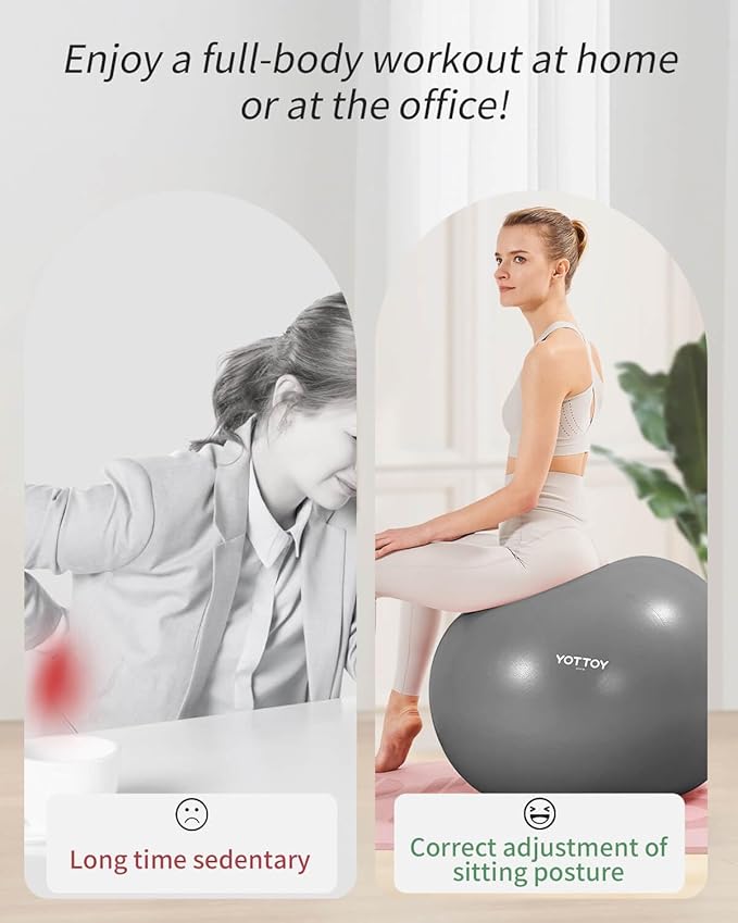 Anti-Burst Exercise Ball for Working Out