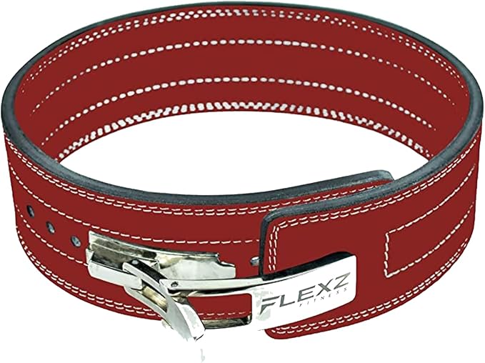 Flexz Fitness Lever Weight Lifting Belt Leather - 10MM 13MM 13MM Powerlifting