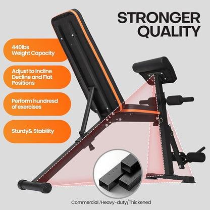 Panana Multi-Functional Gym Bench Adjustable Weight Bench Workout
