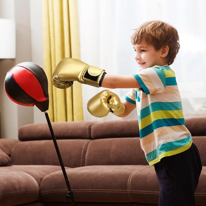 Yardwe Kids Boxing Gloves, Youth Boys and Girls Training Sparring Glove for Kickboxing, Punching Bag, MMA, Thai, Pu Leather, Sponge Liner