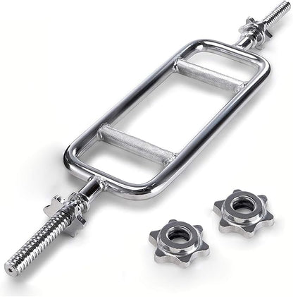 uyoyous Weight Bar 34 Inch Tricep Bar Standard 1 Inch 2 Ring