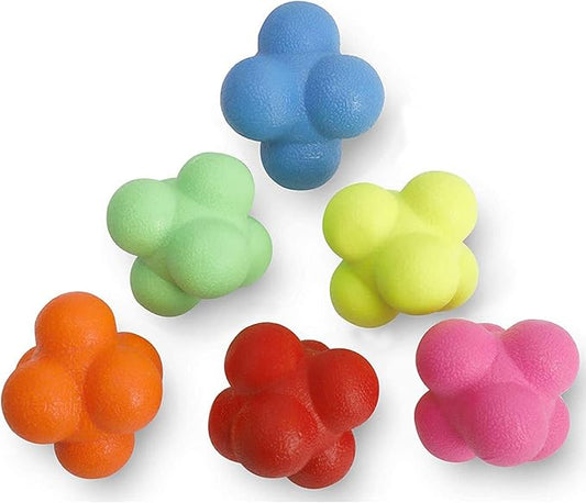 Yaegoo 6 PCS Reaction Balls Rubber Reaction Bounce