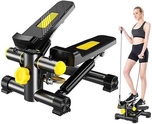 Steppers for Exercise at Home, Japard Mini Stairs with Resistance Bands, 220LBS Loading Capacity, Full Body Cardio Equipment, Adjustable Fitness Workout Legs Anti Slip Pads